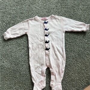 Baby Steps Pink and Blue Footies Cozy One Piece